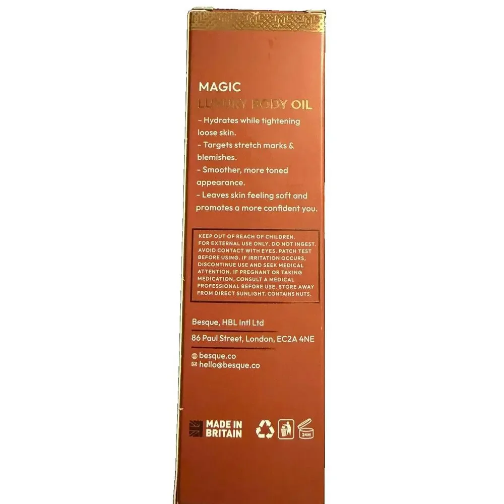 Besque Magic Luxury Body Oil 6.76 fl oz / 200 ml NEW SEALED IN BOX